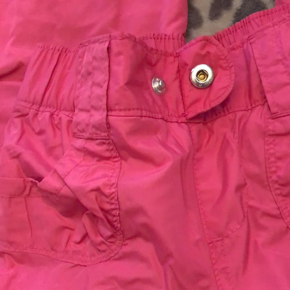Old Navy Pink Frost Free Snow Pants Size Small 6 7 Fleece Lined